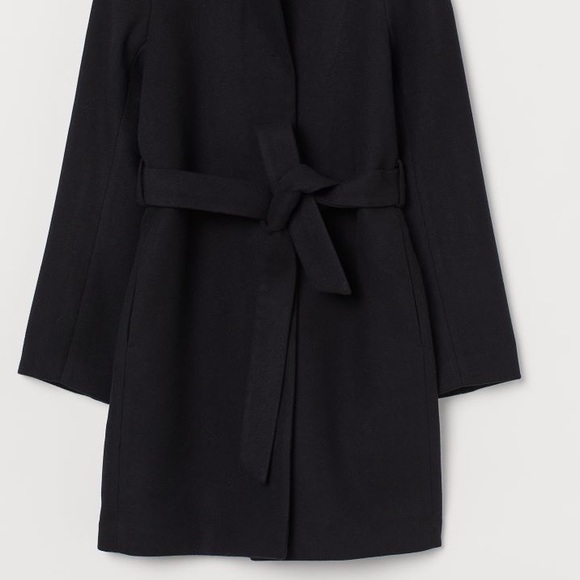 *SOLD* High neck belted coat - Picture 2 of 7